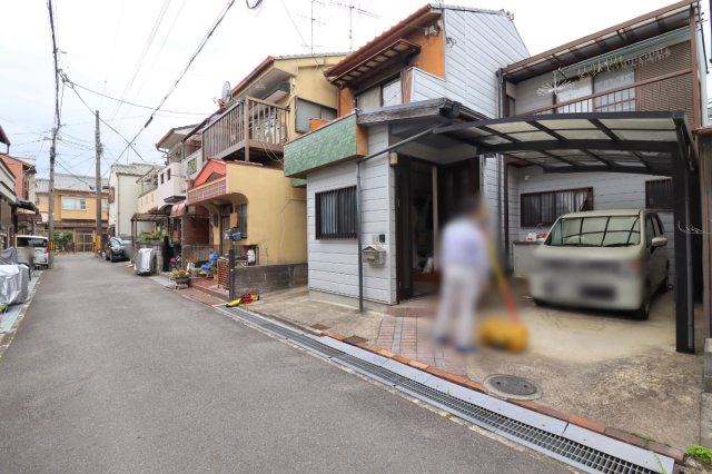 森本町下森本の前面道路含む現地写真