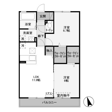 【間取り】 | リヴァージュ　壱番館
