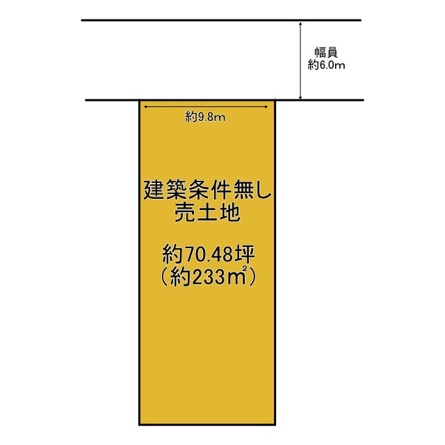 京都市北区西賀茂南大栗町　建築条件無し売土地の土地図