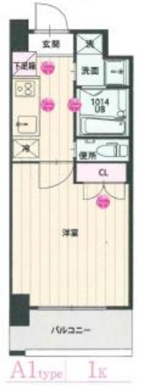【間取り】 | CLUB ORIENT BLD No.102