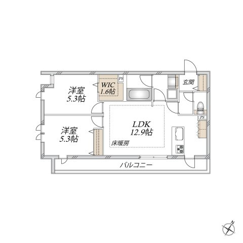 【間取り】 | クレールメゾン経堂 | 2LDK