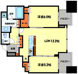 【間取り】 | シティタワー大阪本町　開平小学校区 | シティタワー大阪本町　間取り