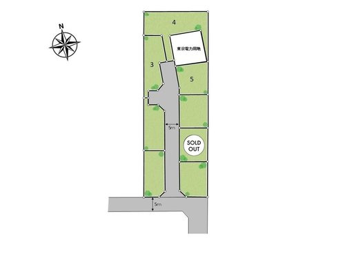 【Ville Clair】若葉町－立川106期-全８棟の区画図