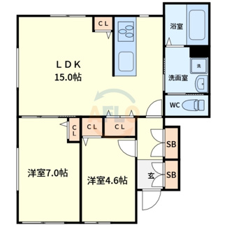 【間取り】 | コスモ西今川 | コスモ西今川　間取り