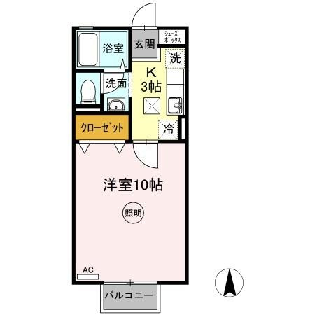 シャインポート屋島　E棟の間取り