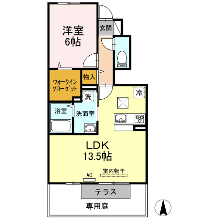 クレセール三谷の間取り