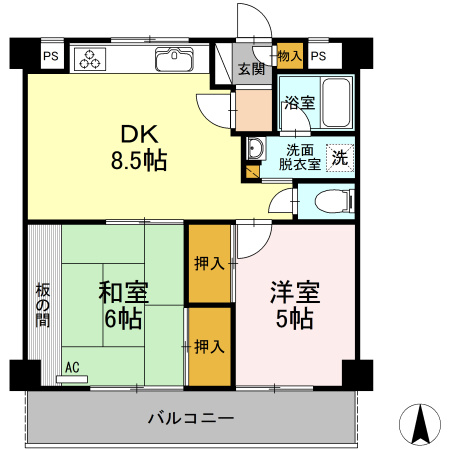 植田コーポの間取り
