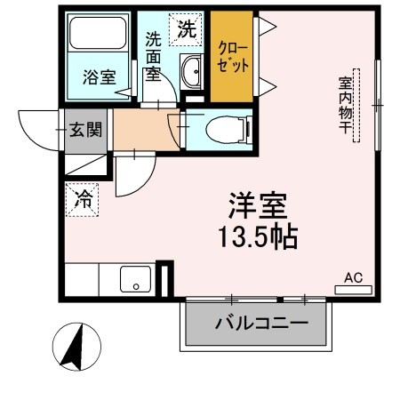 MiuMu　A棟の間取り