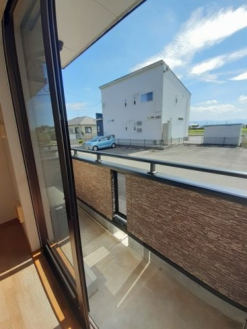 アロッジオＫ３　Ｂのバルコニー|広々としたバルコニーです