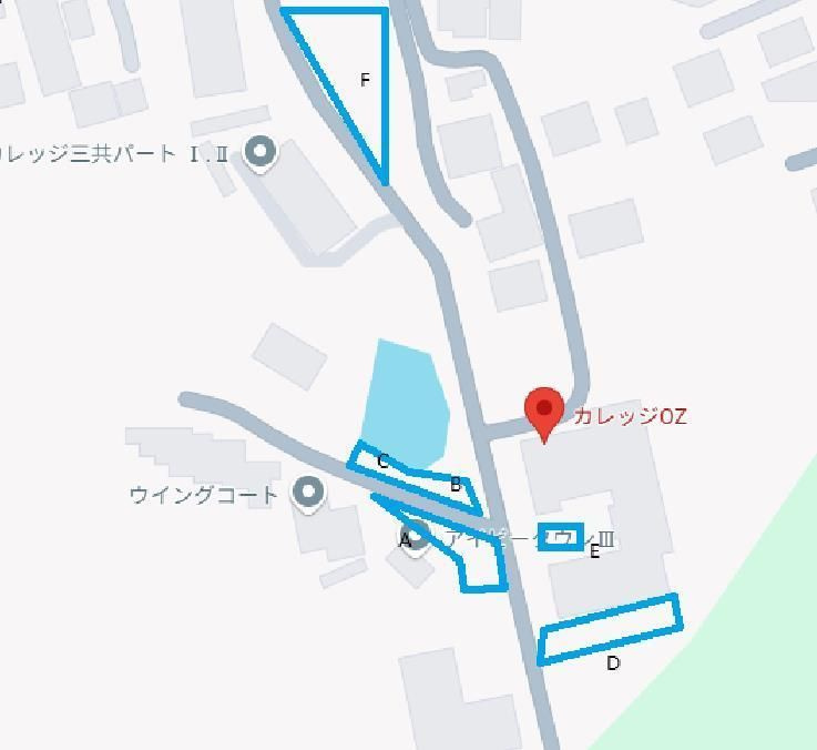 カレッジOZの区画図