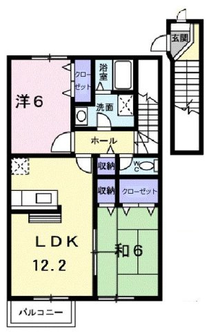 ヴェルテソレーユ　Ｂの間取り