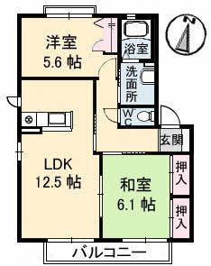 ロイヤル フェルティ Ａ棟の間取り