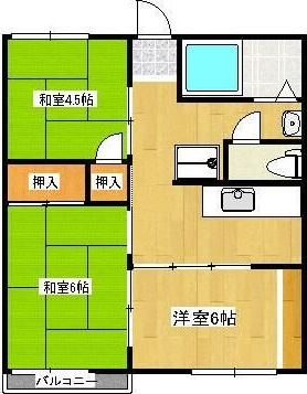 グリーンハイツＢ棟の間取り