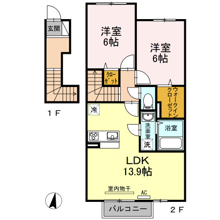 クローリス林町の間取り