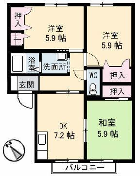 パティオ ３棟の間取り