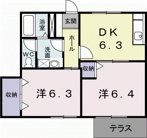 サイドヒル　Ｂの間取り