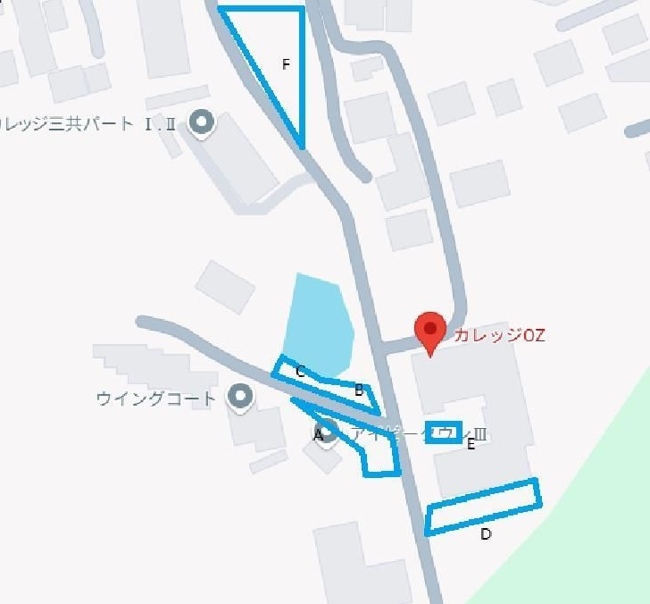 カレッジシティハイツの地図