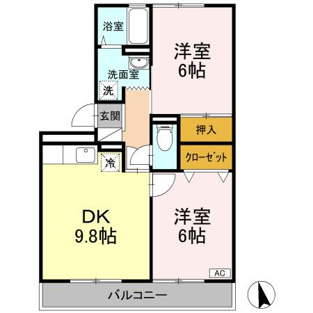 アペックス花ノ宮の間取り