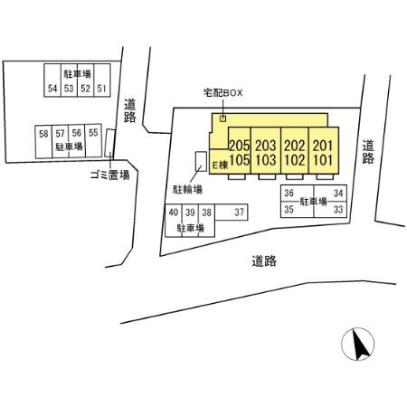 プレアデス見川　Eの区画図