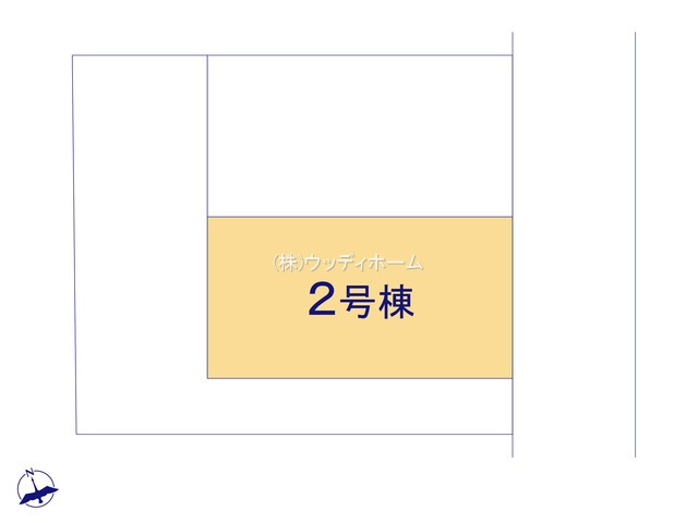 越谷市大泊1期　新築一戸建て　2号棟の区画図