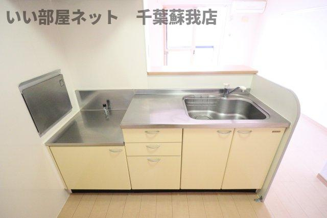 プレジールⅡのキッチン|きれいなキッチンです