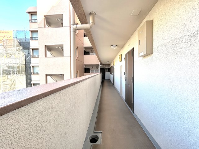 浜町グランドハイツのバルコニー