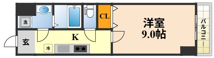 エリーフラッツ桂南の間取り