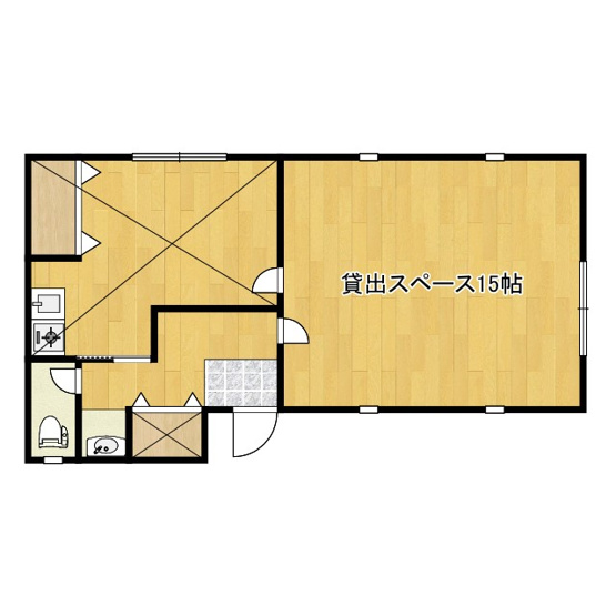 【間取り】 | 春木宮川町テナント | トイレ、洗面の使用可