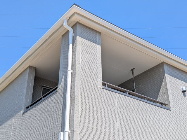 第1　土浦市木田余東台　新築戸建て　1号棟のバルコニー