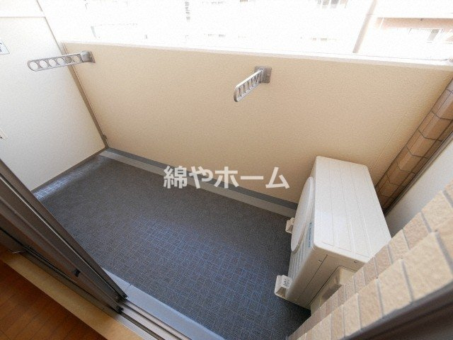 シャンティ千歳のバルコニー|広々としたバルコニーです