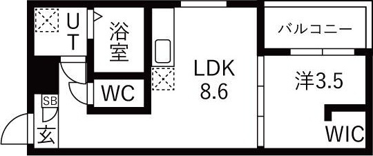 MOVE中村公園PREMIOの間取り