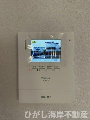 藤沢市辻堂６丁目　新築戸建　全3棟のセキュリティ|TVモニター付きインターフォン
