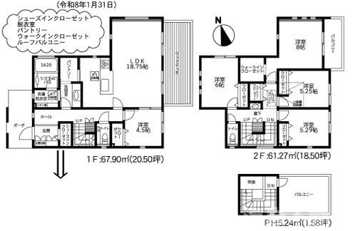 鎌倉市腰越１丁目　新築戸建の間取り|4LDK