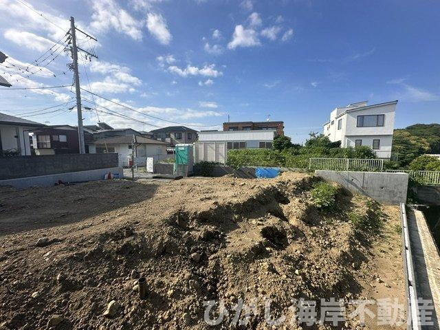 鎌倉市腰越１丁目　新築戸建の外観|6月6日撮影　建築中　現地外観