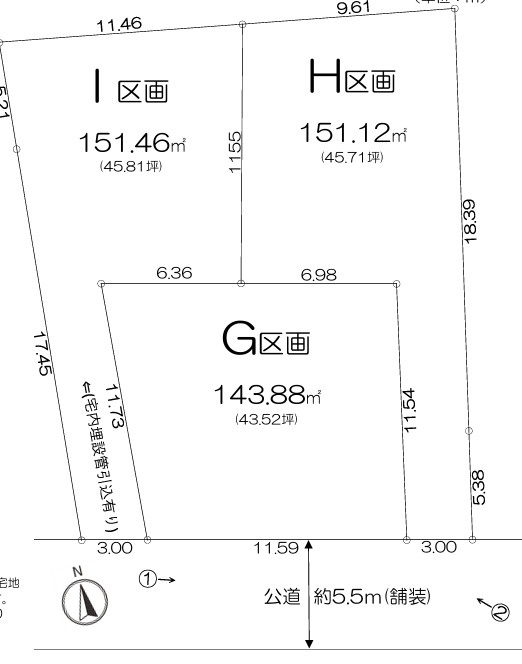 藤沢市鵠沼藤が谷4丁目　土地　全３区画