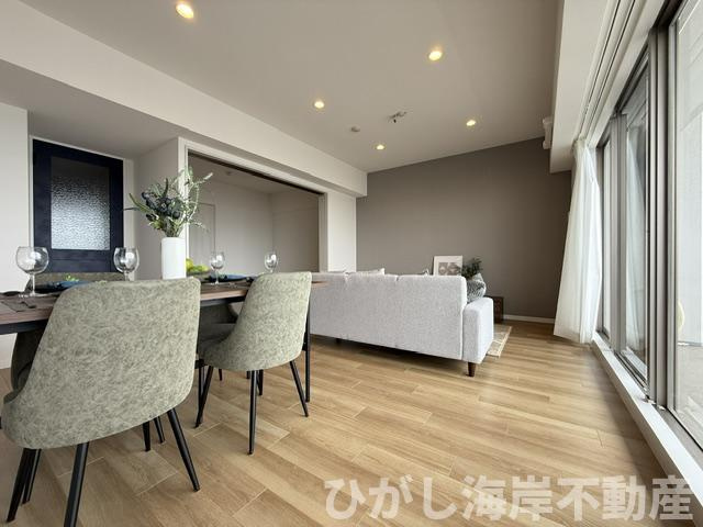 オーベルグランディオ湘南平塚のダイニング|新規リフォーム完了！　17.6帖　LDK