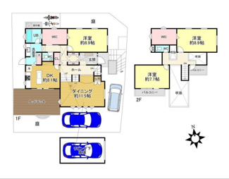 【間取り】 | 岩倉中町　中古戸建【注文住宅・角地】