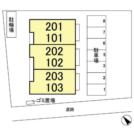 ガーデンヒルズの区画図