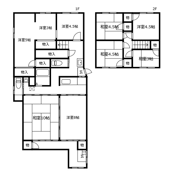 佐古八番町戸建の間取り