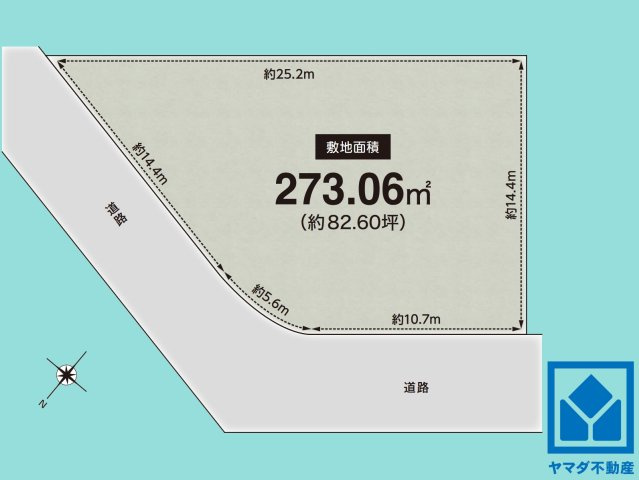 西宮市青葉台１丁目　TypeAの土地図