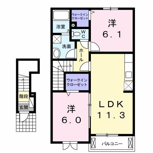 プロムナード　ヒルの間取り