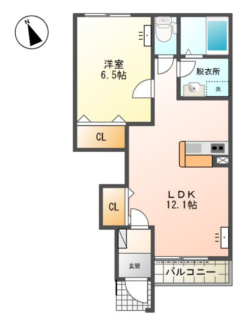 パルフルールの間取り