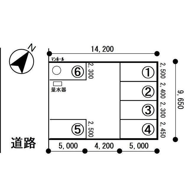 関市向山町２丁目の駐車場の間取り