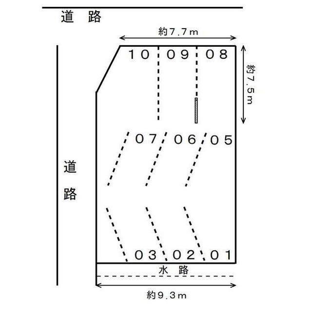岐阜市永楽町１丁目の駐車場の間取り