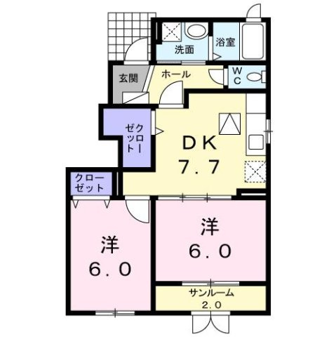 リブレ秋吉Ａの間取り
