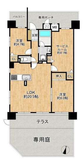 【間取り】 | グランプレステージ西神戸ガーデンヒルズ