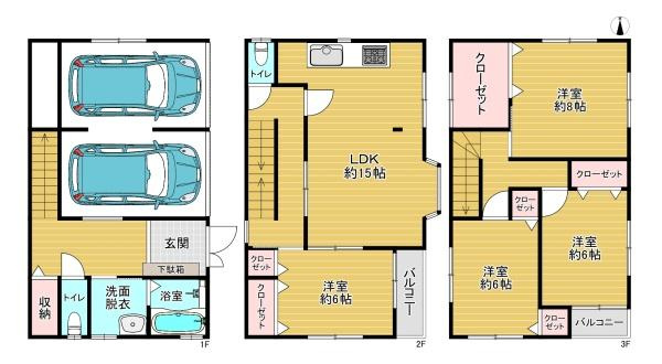 【間取り】 | 門真市上野口町　中古戸建