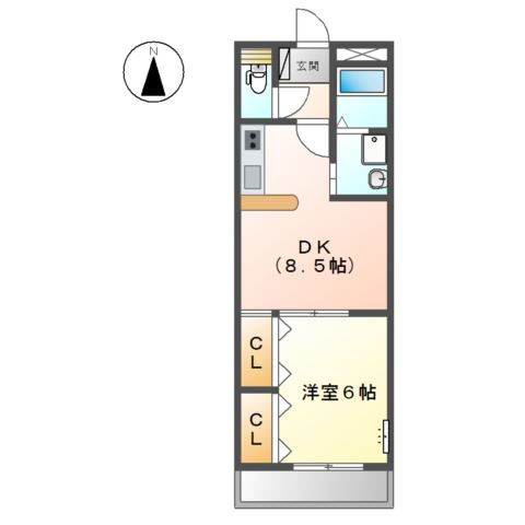 カームｆ本郷の間取り