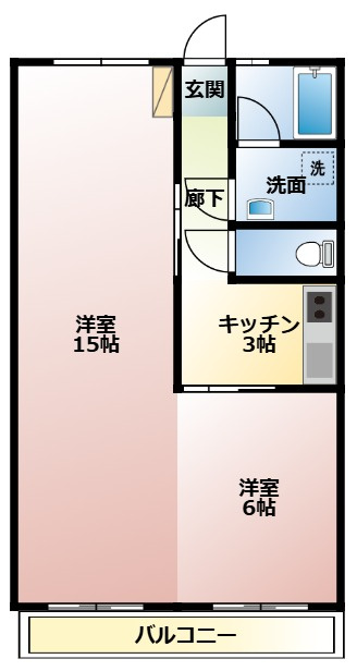 昭和ハイツ三千鶴の間取り