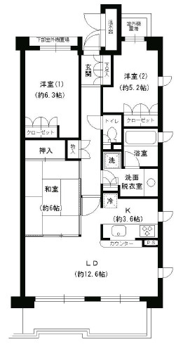 ハイツ甲四公園の間取り
